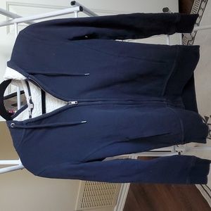 S Gap sherpa-lined hoodie